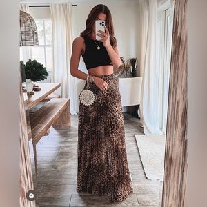 Maxi leopard skirt from Ohm Boutique